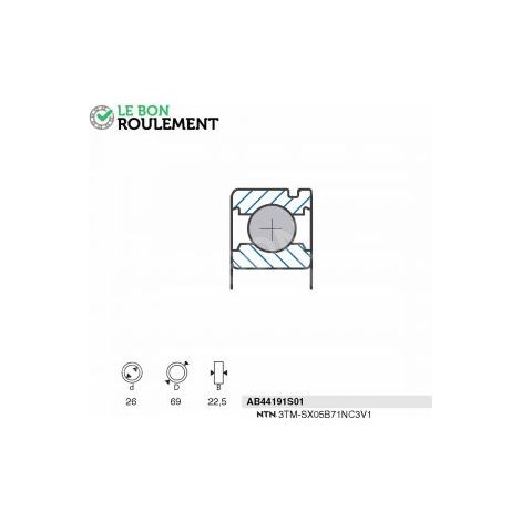 Roulement à billes AB44191S01-SNR
