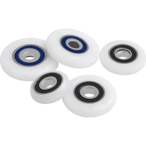 8pcs Rouleau de porte de douche, diamètre 19/23/25mm, réglable et silencieux, pour cabine de douche (1/5)