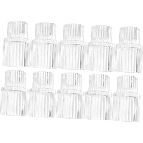 10 Pièces Bougeoirs Verre Transparent Nervuré Photophores pour Bougies Chauffe-Plat Décoration Mariage Centre de Table Moderne et Ambiance Chaleureuse (1/5)