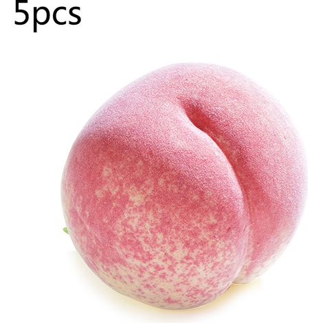 5 Pièces Pêche Artificielle en Mousse, Modèle Haute Simulation, Faux Fruit Décoratif, Accessoire Photo pour Enfants (1/5)