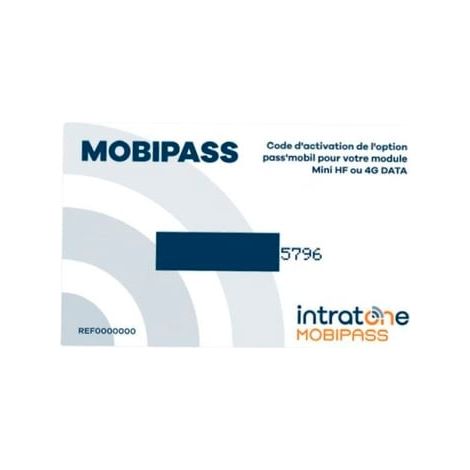 Carte MOBIPASS pour contrôle d'accès