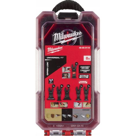 Juego de hojas de sierra milwaukee negro 8 piezas alta calidad (1/2)