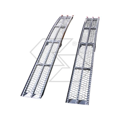 2er-Set klappbare Aluminium-Gartenrampen 2300x300mm leichter Zugang