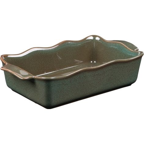 Table Passion - Plat à four rectangle Ely 27x15x7 cm vert