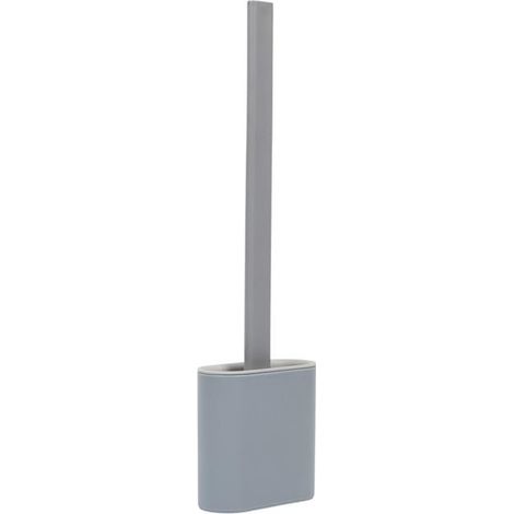 Brosse WC Adhésive "Silicone" 36cm Gris (1/5)