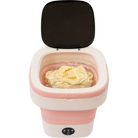 Mini Machine à Laver, 12L Machine a Laver Portable, Mise à Jour Mini Lave Linge avec 3 Modes de Nettoyage en Profondeur & Panier D'essorage Amovible, Washing Machine Pliables pour Appartements, Dortoi (1/5)