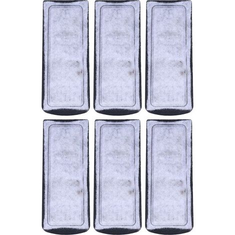 6 pièces coton filtrant de remplacement pour aquarium, accessoire mural pour réservoirs de poissons (1/5)