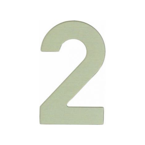 Ouvre&Déco – Signalétique numéro de rue 2 en inox mat de 120, STANDARD