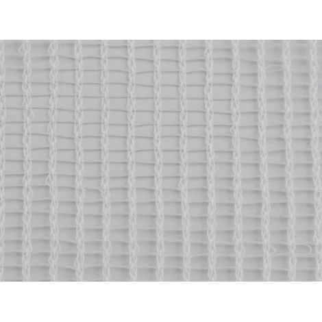 Filet échafaudage 100g/m² - Mailles rectangulaires et rigides - Réutilisable Blanc 3m x 50m