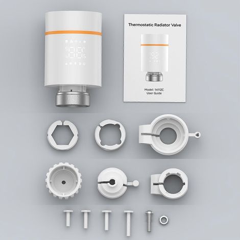 Intelligente thermostatische Heizkörperventile mit LED-Anzeige, programmierbarer Thermostat-Heizungsregler für Heizungsanlagen