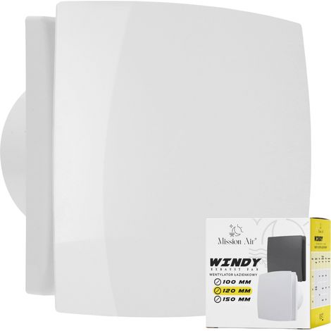 Badezimmerlüfter WINDY 120 S WEISS (1/5)