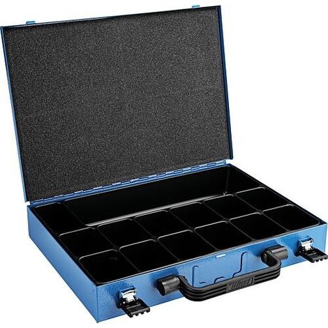 Mallette d’assortiment SN 50 avec insert plastique 14 compartiments - dimensions L x P x H : 340 x 240 x 50 mm