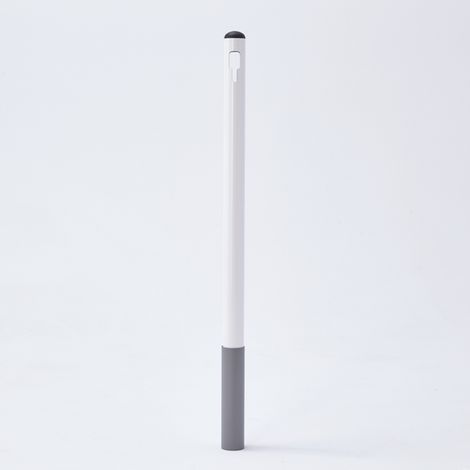 Potelet métal blanc à sceller HT 100 cm (1/3)