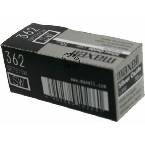 Pack de 10 piles maxell pour GP 362 (1/2)
