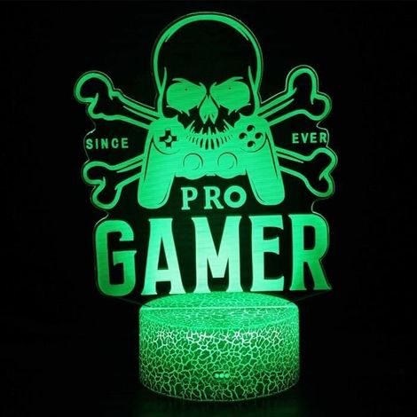 16 couleurs à distance - 3D XBOX Playstation PS4 Jeu Veilleuse LED Couleur Setup Gaming Lampe de Table de Bur (1/4)