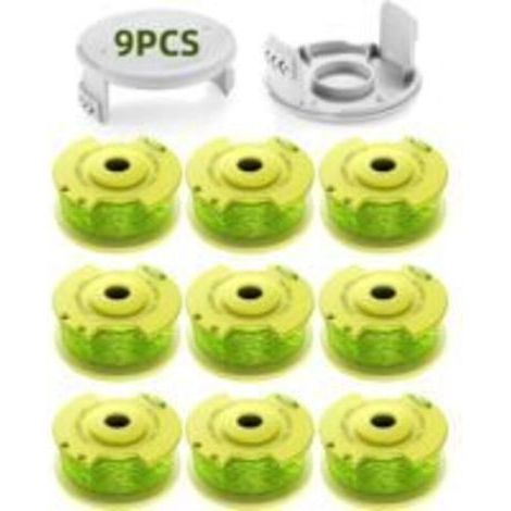 Carrete de hilo para desbrozadora de 11 piezas, Ø2,0 mm, 3,4 m, compatible con el sistema de alimentación automática Ryobi ONE+. (1/5)