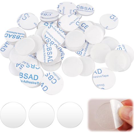 50 Pièces Tampons De Table en Verre, 25 mm x 2 mm Patin Silicone Transparent, Pastille Silicone Adhésive, D'amortisseurs en Caoutchouc Transparent, pour Dessus en Verre Tiroirs Armoires Portes (1/5)