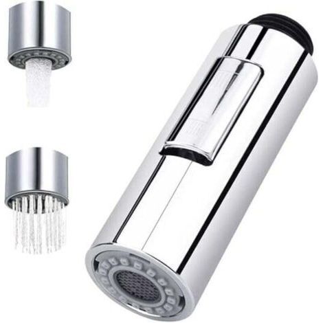 Douchette Extractible Robinet 2 modes Robinet Pulvérisateur de Cuisine Douchette de cuisine extractible Pommeau de douche de rechange en plastique Pommeau de douche pour salle de bain cuisine (1/4)