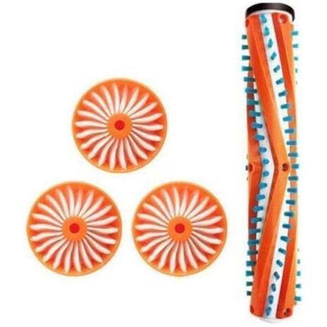 Pièces de rechange pour aspirateurs sans fil Black & Decker BSV2020G/BSV2020P. Ces pièces comprennent : 1 brosse rotative et 3 filtres. (1/4)