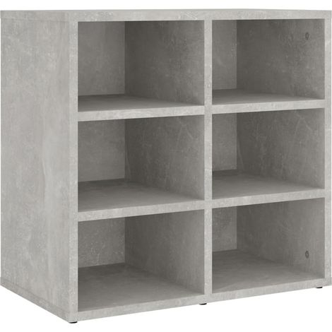 Maison Exclusive - Zapatero color gris hormigón 52,5x30x50 cm