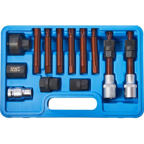 KRAFTPLUS K.142-4613 Lichtmaschinen Werkzeug Satz Bit-Adapter Freilauf Steckschlüssel 13tlg