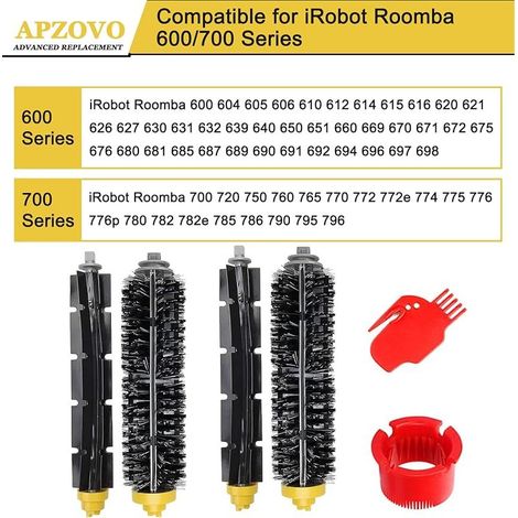 FOREHILL Brosses pour iRobot Roomba 600 700 Srie, Brosses Principales Accessoires pour iRobot Roomba 600 700 Srie (1/5)