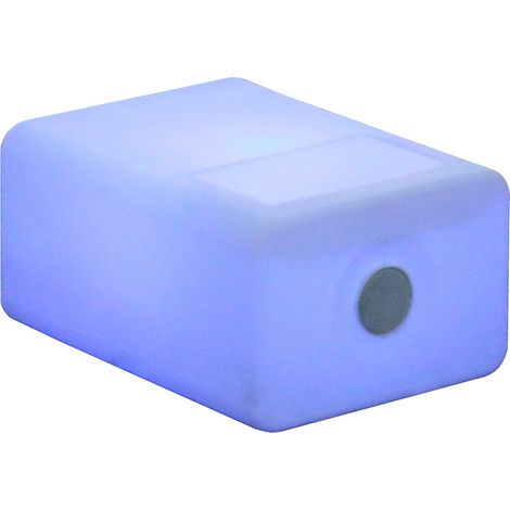 TARIDA TAB 30 PLAY Mesa de centro de 30 cm con luz y altavoz Bluetooth con batería recargable. Luz RGB (1/3)