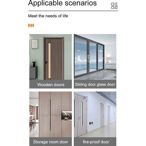 Selbstklebender Fenstergriff ohne Bohren, aus Aluminium für Schiebetüren, Balkone, starker Zug, goldfarben, rund (148 mm) (1/5)