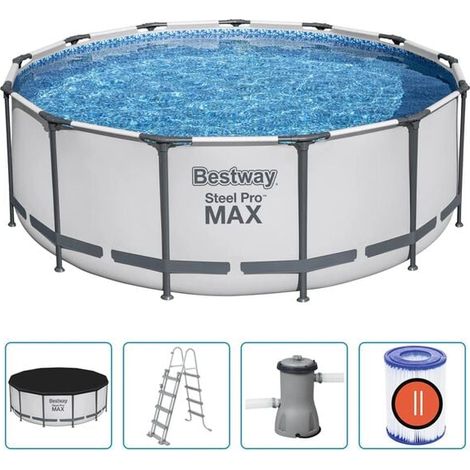 Piscine ronde Bestway Steel Pro MAX 396 x 122 cm (1/5)