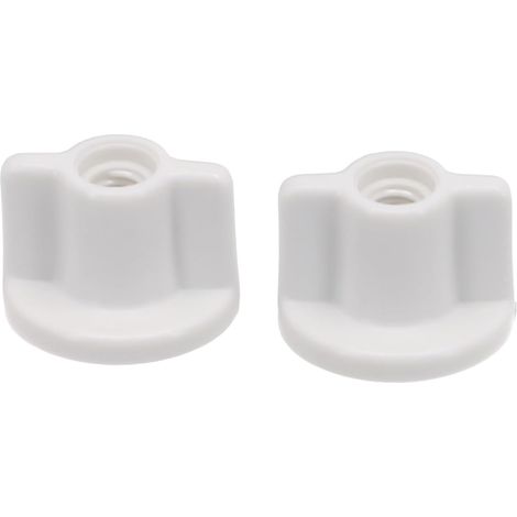 CCYKXA  Set of 10 plastic rear fixing screws for toilet seats, toilet seat accessories, replacement bottom fixing for toilet lids, for screws (1/4)