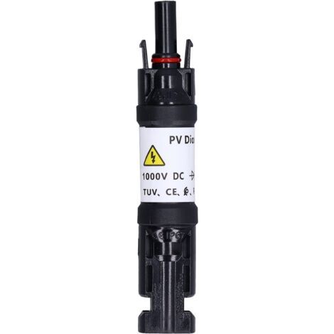Porte-fusible en Ligne Solaire PV IP67 Connecteur de Fusible Solaire étanche 1000V pour Diamètre de Fil de 2,5 à 6,0 Mm²(30A)