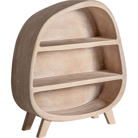 Bibliothèque contemporaine en bois mdf finition chêne clair - Chêne clair naturel (1/5)