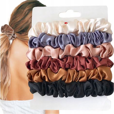 Mini elastici per capelli, set da 6 pezzi, fermacoda. (1/5)