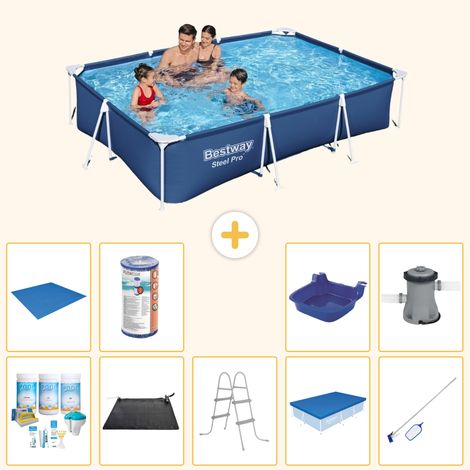 Bestway Bestway Steel Pro Rectangulaire - 300x201x66 cm - 10-pièces  S21549 (1/3)