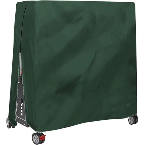 FENOPLASTICAHousse de table de ping-pong extérieure imperméable et anti-poussière Housse de table de ping-pong 165x70x185cm Vert (1/3)