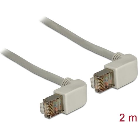 Kabel rj45 cat.5e sftp gewinkelt / gewinkelt 2,0m delock