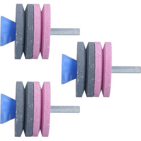 3 Meules Abrasives Disque à Affûter Lame de Rechange Tondeuse à Gazon 4 Couches (1/5)