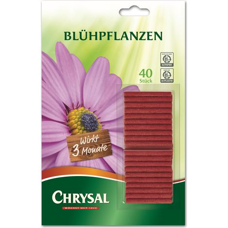 Chrysal Blühpflanzen Düngestäbchen - 40 Stück