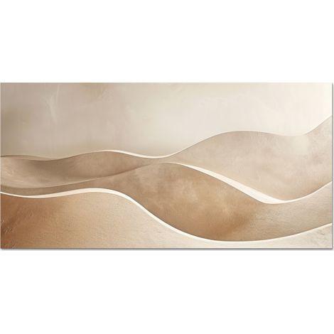 PARASCHIZZI DA CUCINA Immagine astratta di forme beige. 70x30 cm (1/5)
