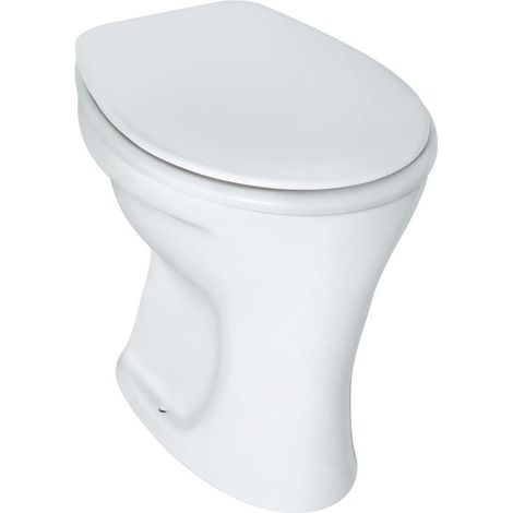 Ideal Standard Eurovit Standflachspül-WC, glasierter Spülrand, (1/4)