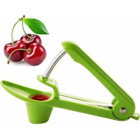 Dénoyauteur Cerise - Acier Inoxydable et Plastique ABS - Pour Cerises Olives Dattes Aubépine - 1 Pièce (1/5)
