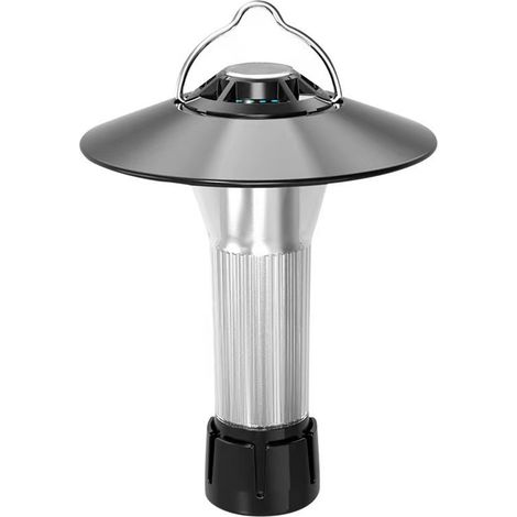 Lampe de Camping Portable avec Crochet et Trépied Rechargeable USB Lumière d'Urgence pour Extérieur Lampe de Camp Lumineuse Blanche Charge Type-C-KZQ (1/5)