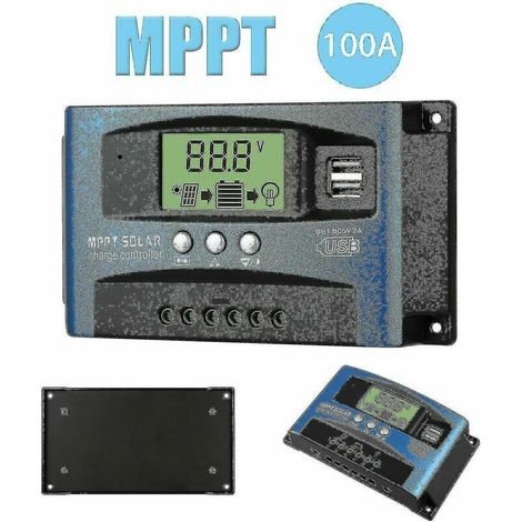 Contrôleur de charge solaire 100A MPPT Panel Regulator (1/4)