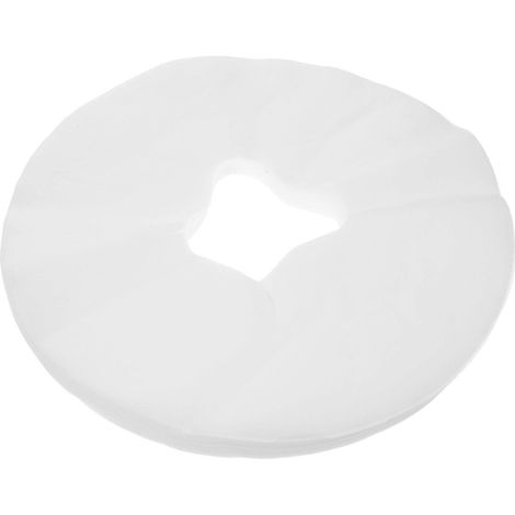 100 feuilles de 29 x 28 cm, coussin de massage facial jetable avec trou pour le visage, en tissu non tissé, masque facial pour spa, salon de beauté et hôtels de massage.-100pcs-White
