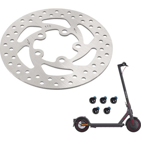 Disque de frein pour trottinette électrique M365, 110 mm, 5 trous, avec perforations d'évacuation de la chaleur renforcées - Pièces de rechange pour disque de frein (1/5)