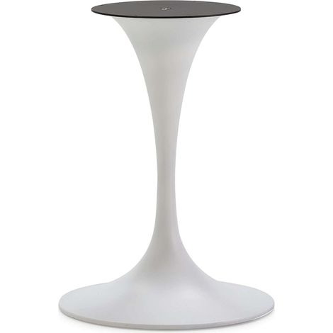 Pied de Table 51 x 51 x 72 cm Métal - Blanc (1/3)