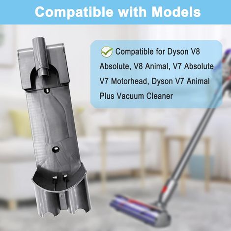 Supporto da parete V8 compatibile con gli aspirapolvere senza fili Dyson V7 e V8, supporto da parete per accessorio docking station, sostituisce il codice articolo 967741-01 (1/4)