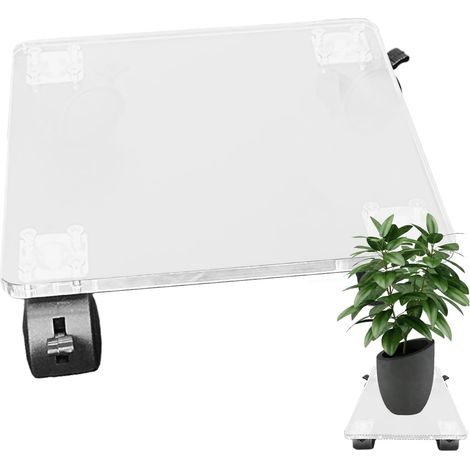 Plant with Rädern transparenter Acryl Pflanzenroller mit