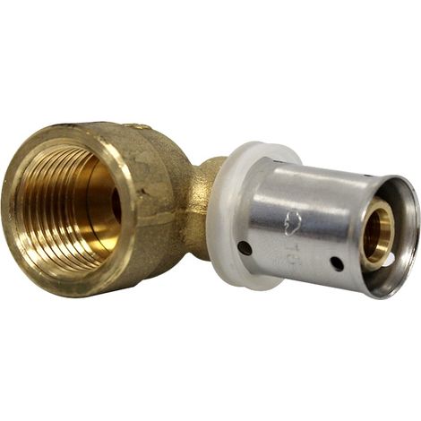 Raccord multicouche à sertir coude femelle (15/21) 1/2" - Ø16x2,0 - MULTIPEX (1/3)