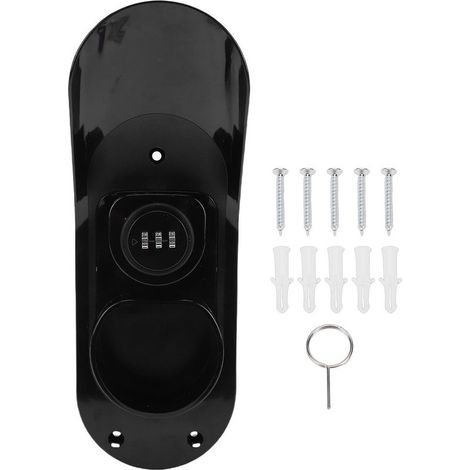 Ortviai Typ 2 Wandhalterung für Ladekabel von Elektrofahrzeugen – abschließbar – robuster Stahl, 245 mm (1/5)